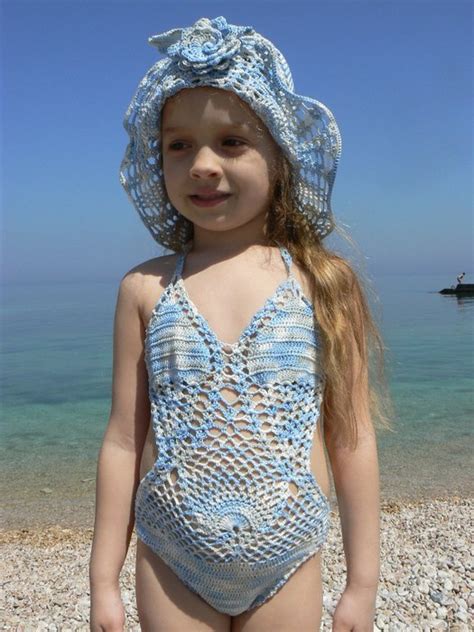 L Angelo Dell Uncinetto Costume Da Bagno Per Bambina