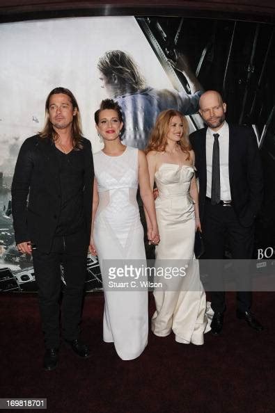 Brad Pitt Daniella Kertesz Mireille Enos And Director Marc Forster