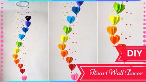 Diy Wall Decor Ideas For Valentines Day Heart Decors In