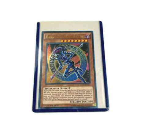 Dark Magician Of Chaos 1996 1st Edition Rare Foil Holo Yugioh Card Ygld