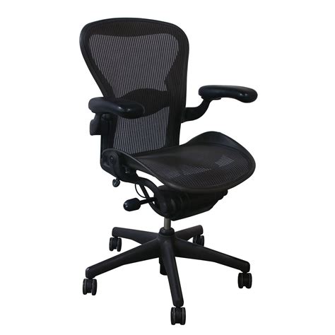 Herman miller aeron loaded chair with posturefit: Herman Miller Aeron Used Size B Task Chair, Lead ...