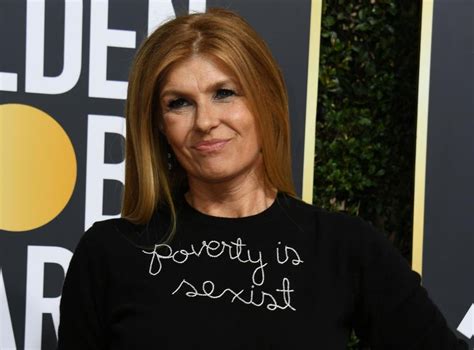 Connie Britton Actress Defends Poverty Is Sexist Sweater Worn To Golden Globes The