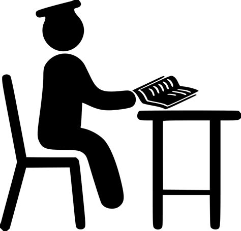 Studying On Desk I Svg Png Icon Free Download 534924
