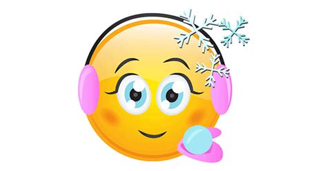 Snow Loving Smiley Symbols Emoticons