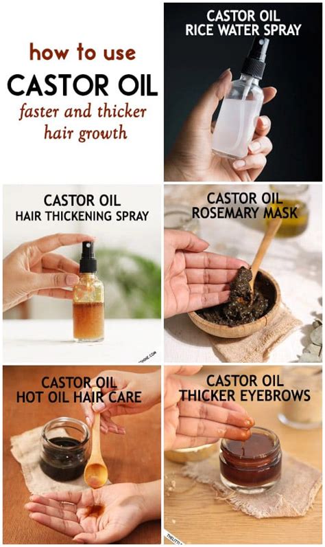 Best Ways To Use Castor Oil For Faster And Thicker Hair Growth The Little Shine