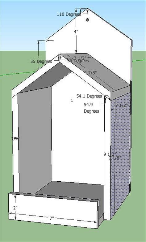 Cardinal nesting shelter bird house plans built using one fence board. Image result for Cardinal Nest Box Plans | Cardinal bird ...