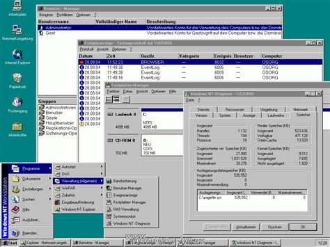 Operating System Screenshot Microsoft Winnt4 Winnt40 19
