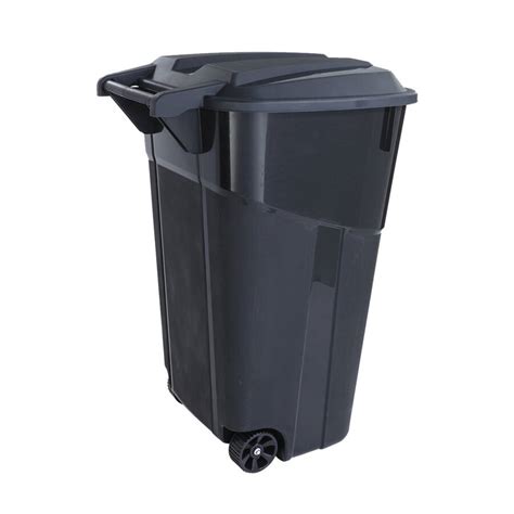 United Solutions Ti0061 32 Gallon Balck Wheeled Trash Can At Sutherlands