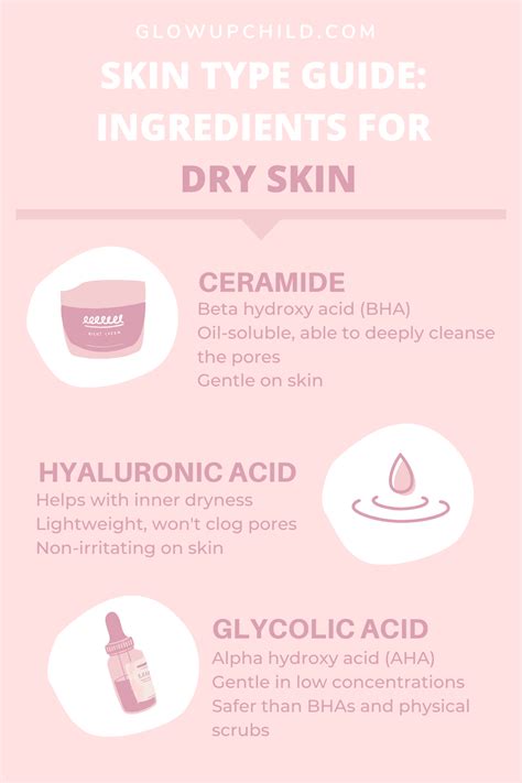 Skin Type Guide Top 3 Ingredients For Dry Skin Dry Skin Routine