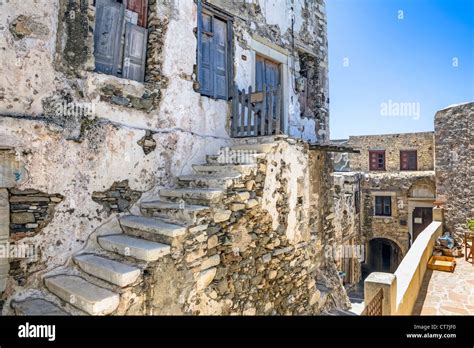 Old Town Of Naxos Chora Greece Stock Photo Alamy