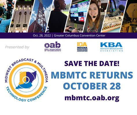 Save The Date For The Ohio Association Of Broadcasters
