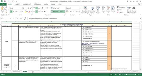 A security risk assessment template will usually offer insights or reveal the possible flaws in your security plan. Project Complexity And Risk Assessment Excel Template