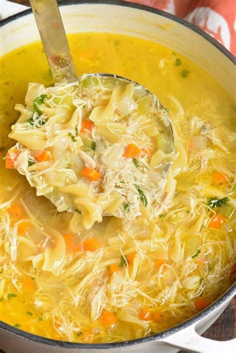 The best kind of comfort food there is. Homemade Chicken Noodle Soup | Homemade chicken soup ...
