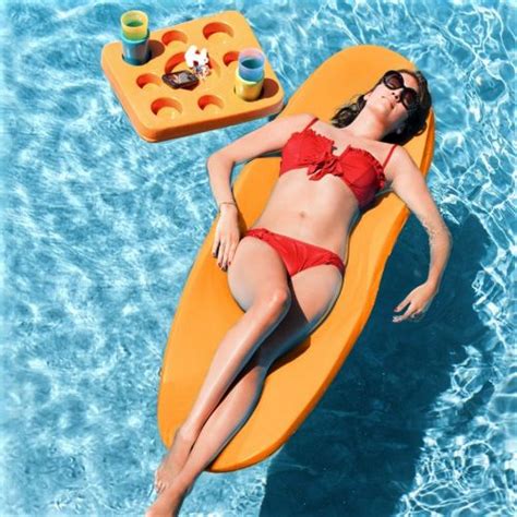 Sol Luxury Pool Float Orange Breeze Ss80500 08 Cozydays