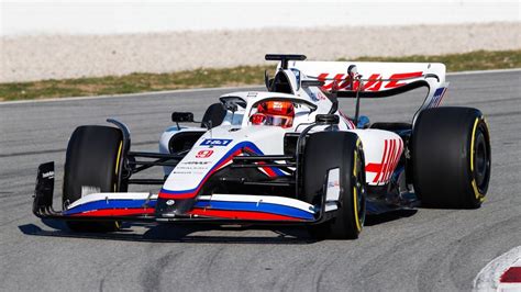 Haas 2022 F1 Car Makes Track Debut Cars Briefly