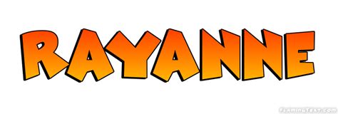 Rayanne Logo Herramienta De Diseño De Nombres Gratis De Flaming Text