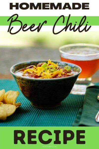 beer chili recipe simple homemade chili    favorite beer