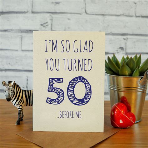 Funny 50th Birthday Card Husband 50th Birthday Card 50th Etsy