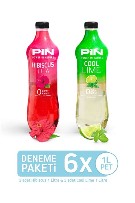 Pin Hibiskus Çayı And Cool Lime Deneme Paketi Şekersiz And Kalorisiz 6