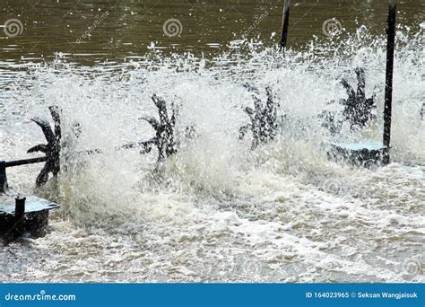 Water Turbine In River For Clean Water Stock Image Image Of