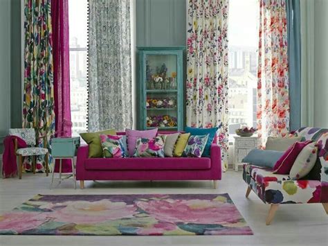 For The Love Of Fushia Curtains Living Room Colourful Living Room