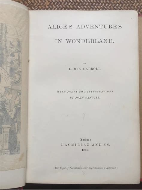 first edition of alice s adventures in wonderland for sale alice in blog