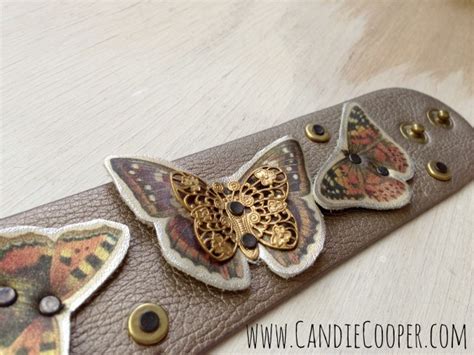Diy Leather Butterfly Necklace Tutorial The Graphics Fairy