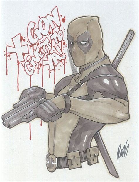 Weapon X Gonna Give It To Ya Deadpool Art Comic Art Deadpool