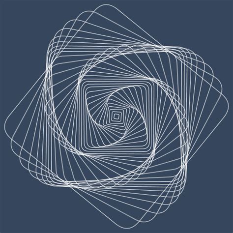An Abstract White Spiral Design On A Blue Background