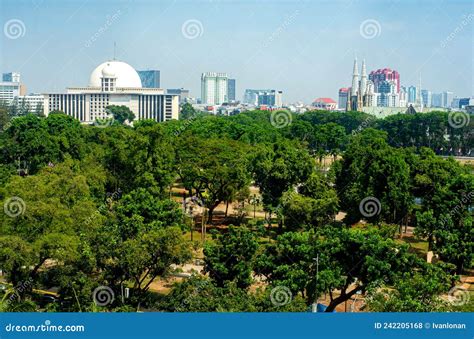 Istiqlal Mosque And The Cathedral In Jakarta Indonesia Editorial Stock