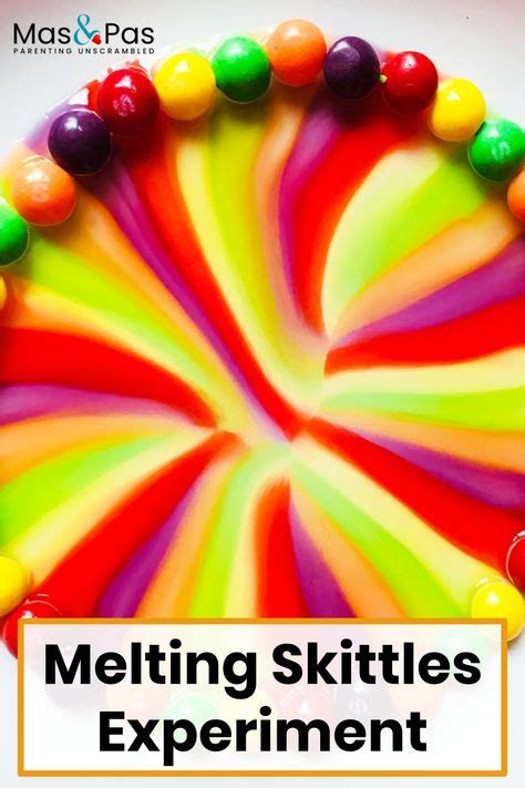 Melting Skittles Experiment Rainbow Crafts Skittles Experiment