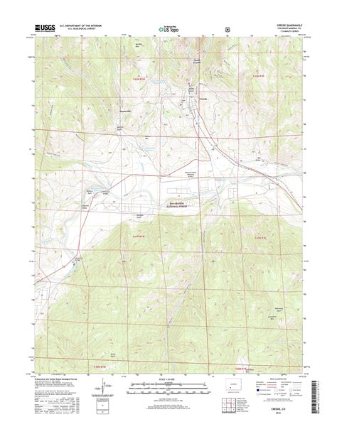 Mytopo Creede Colorado Usgs Quad Topo Map