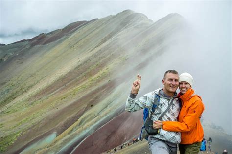 Hiking Colourful Rainbow Mountain Peru