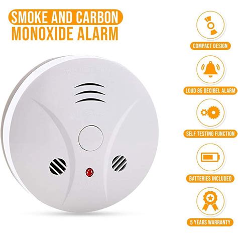 Combination Photoelectric Smoke Alarm And Carbon Monoxide Detector
