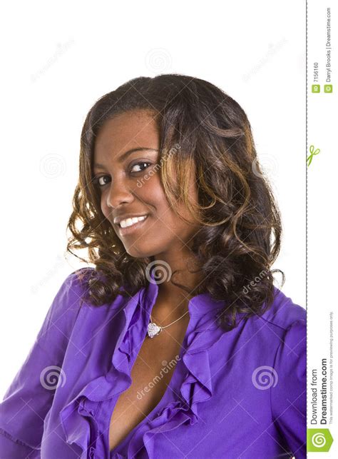 Beautiful Black Woman Smiling Stock Photo Image Of