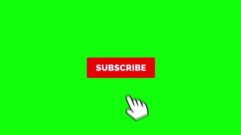 Green Screen Cute Subscribe Button Free Green Screen Subscribe Button