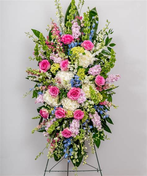 Pastel Funeral Spray Funeral Flower Delivery Philadelphia Florist
