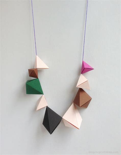 10 Ideas Para Hacer Joyas En Casa Joyería De Origami Ideas Para