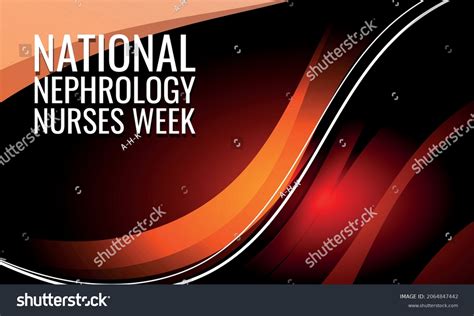 National Nephrology Nurses Week Suitable Greeting Stock Vector Royalty