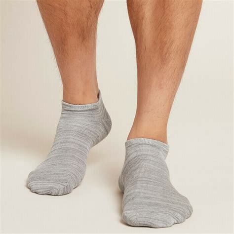 Boody Mens Low Cut Socks Grey Space Dye Nourished Life Australia