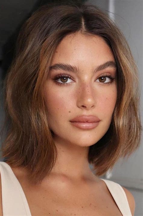 52 Best Bob Haircut Trends To Try In 2023 Brunette Bob Money Piece