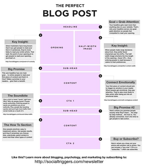 9 Essential Elements Of The Perfect Blog Post Infographic