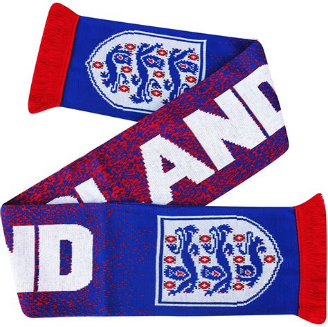 England Official Fa 3 Lions Crest World Cup And Euros Football Scarf