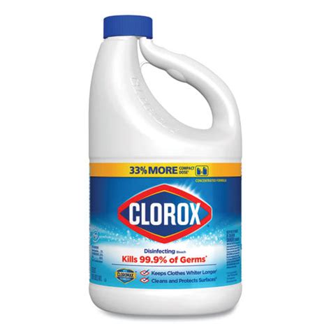 Clorox Regular Bleach With Cloromax Technology 81 Oz Bottle 6carton