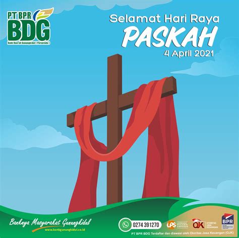 Selamat Hari Raya Paskah 4 April 2021 Pt Bpr Bank Daerah Gunungkidul