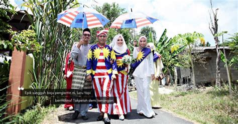 Buy exclusive designed baju kurung moden online in malaysia at rasasayang.com.my. Pakai Baju Pengantin JALUR GEMILANG, Semangat Patriotik ...