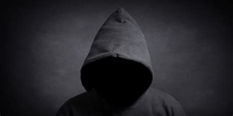 Faceless Person Wearing Black Hoodie Hiding Face In Shadow ⋆ Nürnberger