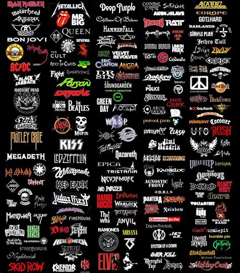 So Many Band Logos Logos De Bandas Bandas De Rock Bandas De Heavy