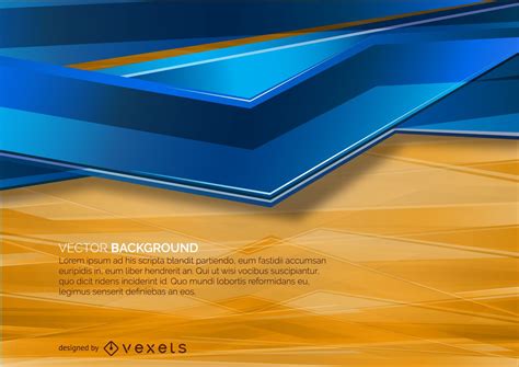 Orange And Blue Abstract Background Vector Download