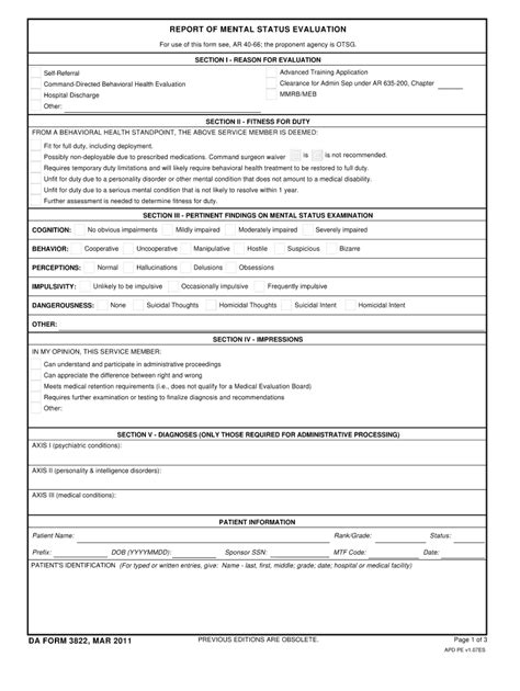 Da Form 4980 18 Fillable Printable Forms Free Online
